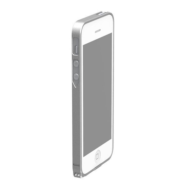 Чехол-бампер для Apple iPhone 4/4S - Cross Metal SP-5 серебристый