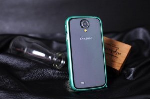 Чохол-бампер для Samsung Galaxy S4 - Cross Metal зелений