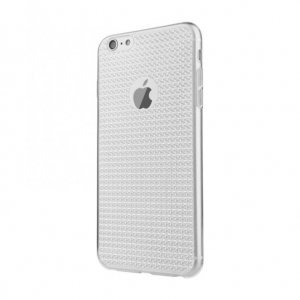 Сіліковий чохол Baseus Bling сріблястий для iPhone 6 Plus / 6S Plus