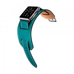 Ремешок Coteetci W10 Hermes голубой для Apple Watch 42/44/45 мм