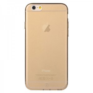 Напівпрозорий чохол Baseus Simple золотий для iPhone 6 Plus/6S Plus
