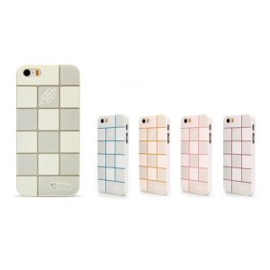 Пластиковый чехол Cococ Square белый для iPhone 5/5S/SE