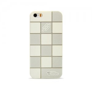Пластиковый чехол Cococ Square белый для iPhone 5/5S/SE