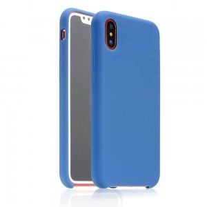 Силіконовий чохол Coteetci синій для iPhone X/XS