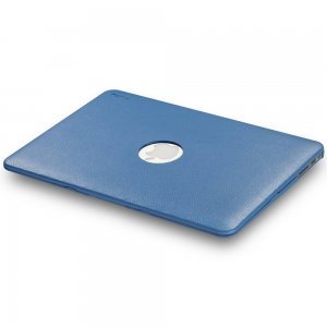 Чохол для Apple MacBook Air 13" - Kuzy Leather Hard Case блакитний (Aqua)