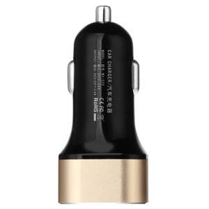 Автомобільний зарядний пристрій Baseus Smart voyage 2 USB, 2.4 Amp, золотистий + чорний