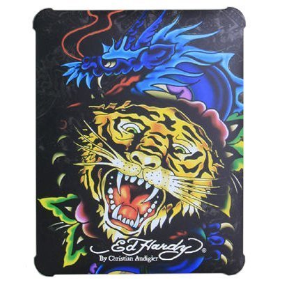 Чехол-накладка для Apple iPad - Ed Hardy Hard Case Tiger/Dragon разноцветный