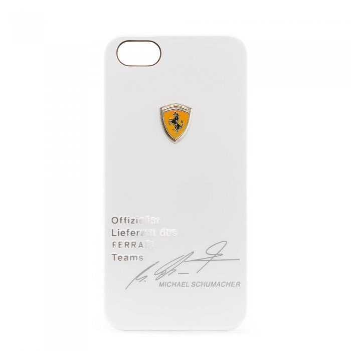 3D чохол Ferrari Design Michael Schumacher білий Apple iPhone 5 / 5S / SE