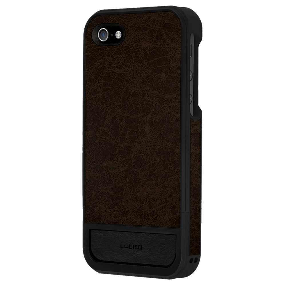 Чехол-накладка для Apple iPhone 5S/5 - Lucien Elements Flagments Leather коричневый