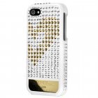 Чехол-накладка для Apple iPhone 5S/5 - Lucien Elements Hearts Exclusive Selections белый + золотистый