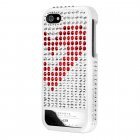 Чехол-накладка для Apple iPhone 5S/5 - Lucien Elements Hearts Exclusive Selections белый + красный