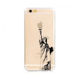 Чехол-накладка для Apple iPhone 6 - Zethydum с рисунком "Statue Of Liberty"