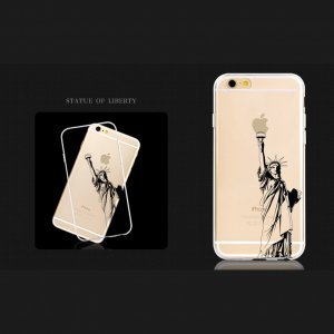 Чехол-накладка для Apple iPhone 6 - Zethydum с рисунком "Statue Of Liberty"