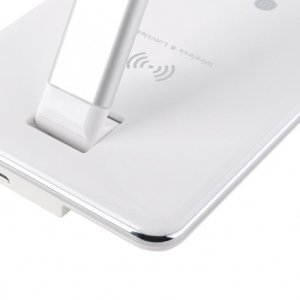 Лампа Baseus Ingert с беспроводной QI зарядкой для смартфонов белая