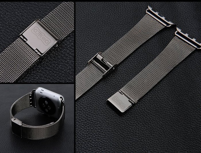 Ремешок Coteetci W2 черный для Apple Watch 42/44/45/49 мм