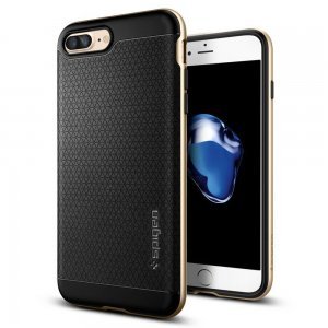 Защитный чехол Spigen Neo Hybrid черный + золотой для iPhone 8 Plus/7 Plus