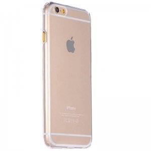 Силіконовий чохол COTEetCI ABS прозорий + золотий для iPhone 6 Plus/6S Plus