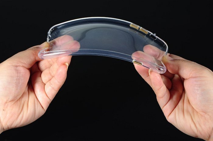 Силіконовий чохол COTEetCI ABS прозорий + золотий для iPhone 6 Plus/6S Plus