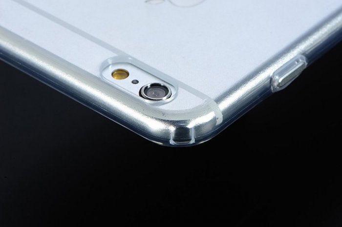 Силіконовий чохол COTEetCI ABS прозорий + сріблястий для iPhone 6 Plus/6S Plus