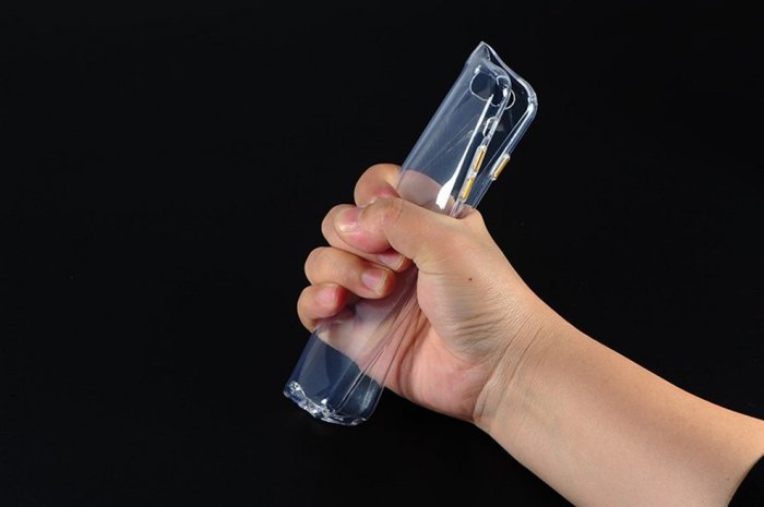 Силіконовий чохол COTEetCI ABS прозорий + золотий для iPhone 6 Plus/6S Plus