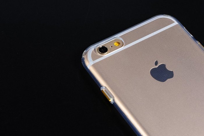 Силіконовий чохол COTEetCI ABS прозорий + золотий для iPhone 6 Plus/6S Plus