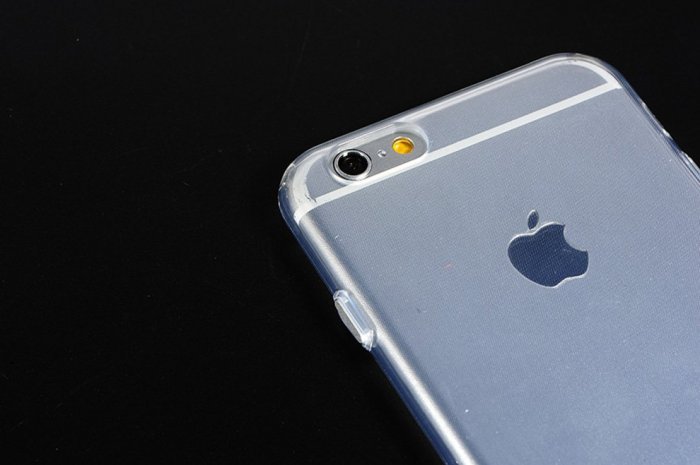 Силіконовий чохол COTEetCI ABS прозорий + сріблястий для iPhone 6 Plus/6S Plus