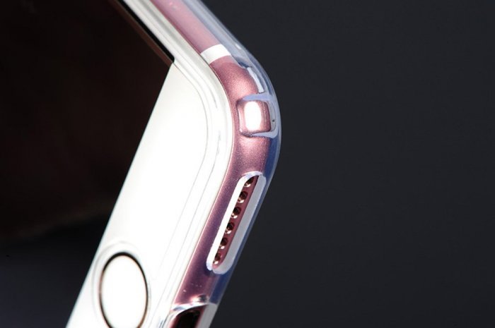 Силиконовый чехол COTEetCI ABS прозрачный + розовый для iPhone 6/6s Plus Силиконовый чехол COTEetCI ABS прозрачный + розовый для iPhone 6/6s Plus