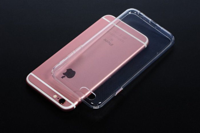 Силиконовый чехол COTEetCI ABS прозрачный + розовый для iPhone 6/6s Plus Силиконовый чехол COTEetCI ABS прозрачный + розовый для iPhone 6/6s Plus