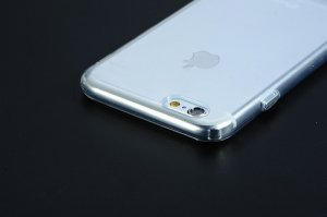 Силіконовий чохол COTEetCI ABS прозорий + сріблястий для iPhone 6 Plus/6S Plus