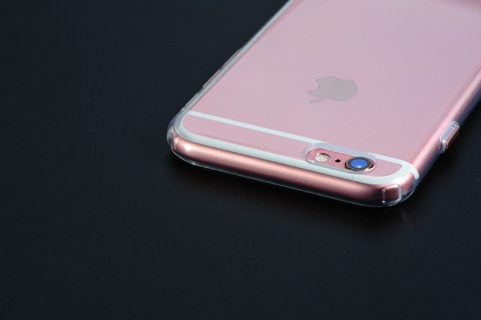 Силиконовый чехол COTEetCI ABS прозрачный + розовый для iPhone 6/6s Plus Силиконовый чехол COTEetCI ABS прозрачный + розовый для iPhone 6/6s Plus