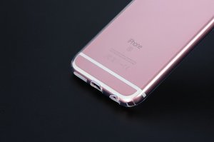 Силіконовий чохол COTEetCI ABS прозорий + рожевий для iPhone 6 Plus/6s Plus