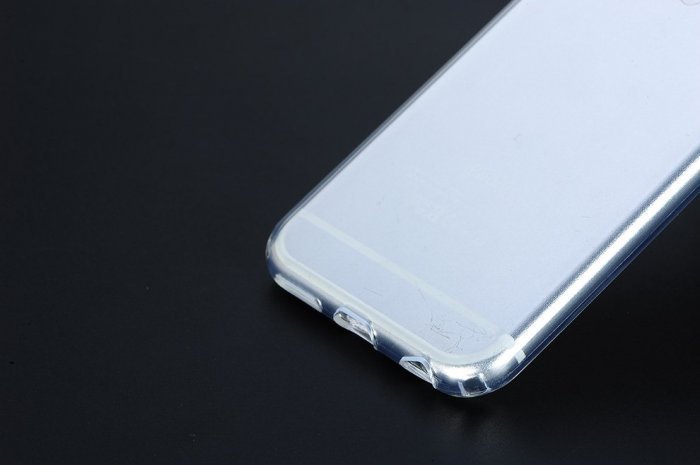 Силіконовий чохол COTEetCI ABS прозорий + сріблястий для iPhone 6 Plus/6S Plus