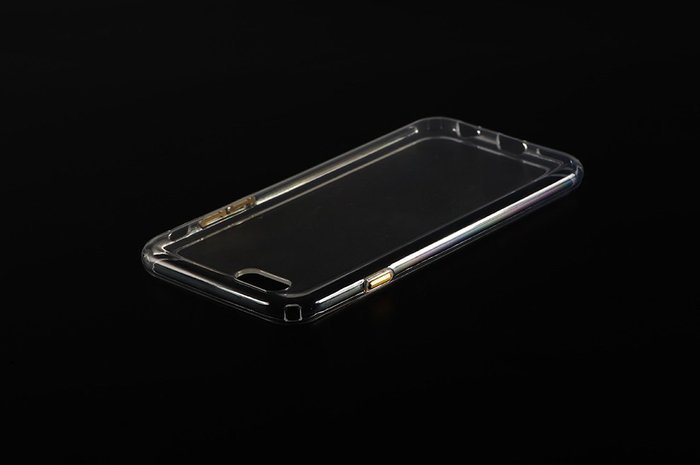 Силіконовий чохол COTEetCI ABS прозорий + золотий для iPhone 6 Plus/6S Plus