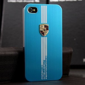 Чехол с рисунком Porsche Design голубой для iPhone 5/5S/SE