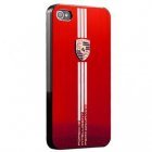 Чехол-накладка для Apple iPhone 5/5S - Porsche Design красный