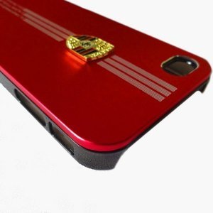 Чехол-накладка для Apple iPhone 5/5S - Porsche Design красный