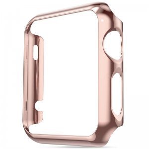 Ультратонкий чехол Coteetci розовое золото для Apple Watch 2 42мм