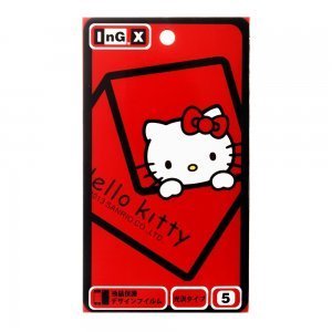 Наклейка для Apple iPhone 5/5S - InG.X Skin Hello Kitty красная