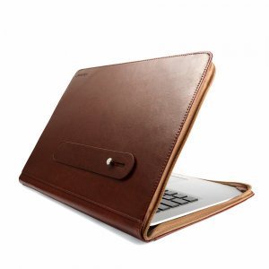 Чохол-книжка J.M.Show Thin Leather коричневий для MacBook Pro 13" Retina