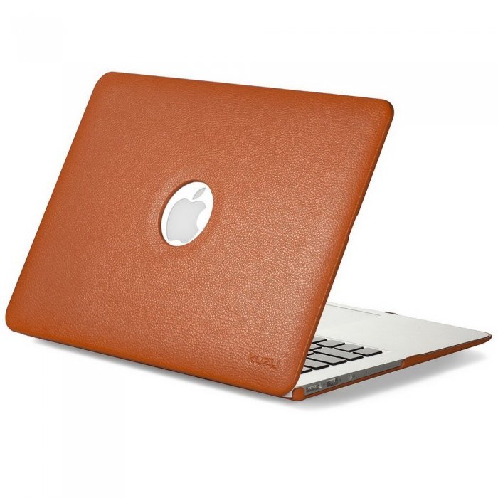 Чохол для Apple MacBook Air 13" - Kuzy Leather Hard Case помаранчевий