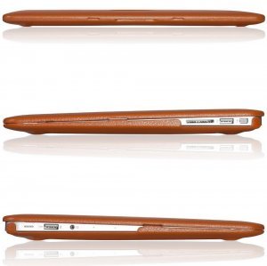 Чохол для Apple MacBook Air 13" - Kuzy Leather Hard Case помаранчевий