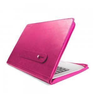Чохол-книжка J.M.Show Thin Leather рожевий для MacBook Pro 13" Retina