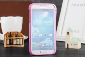 Чохол-бампер Samsung Galaxy S4 - Love Mei A6061 рожевий
