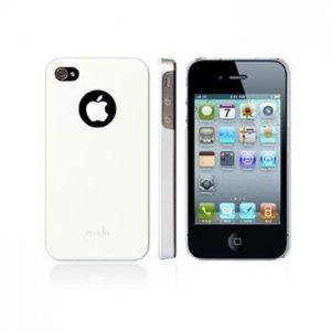 Чехол-накладка для Apple iPhone 4/4S - Moshi iGlaze 4 белый