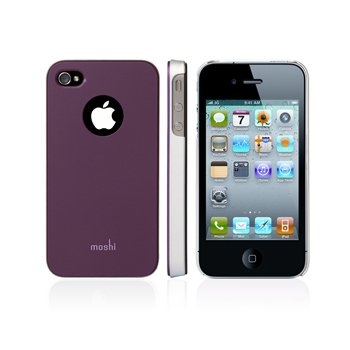 Чехол-накладка для Apple iPhone 4/4S - Moshi iGlaze 4 фиолетовый