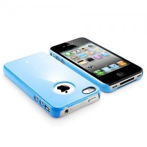 Чехол-накладка для Apple iPhone 4/4S - SGP Air Pastel голубой