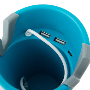 Автомобільний зарядний пристрій + тримач для смартфонів та планшетів - Mili World Cup блакитне