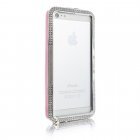 Чехол-бампер для Apple iPhone 5/5S - NewSH Swarovski design Zink розовый