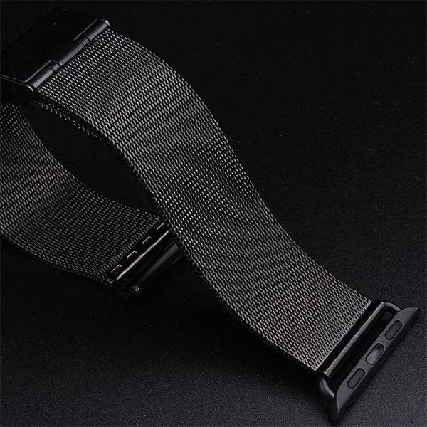 Ремешок для Apple Watch 42 мм - iBacks Stainless Steel черный Ремешок для Apple Watch 42 мм - iBacks Stainless Steel черный