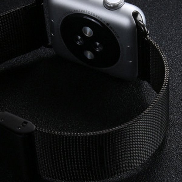 Ремешок для Apple Watch 42 мм - iBacks Stainless Steel черный Ремешок для Apple Watch 42 мм - iBacks Stainless Steel черный